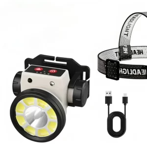 چراغ پیشانی و هدلایت سنسور دار نه لامپه مدل LY-004